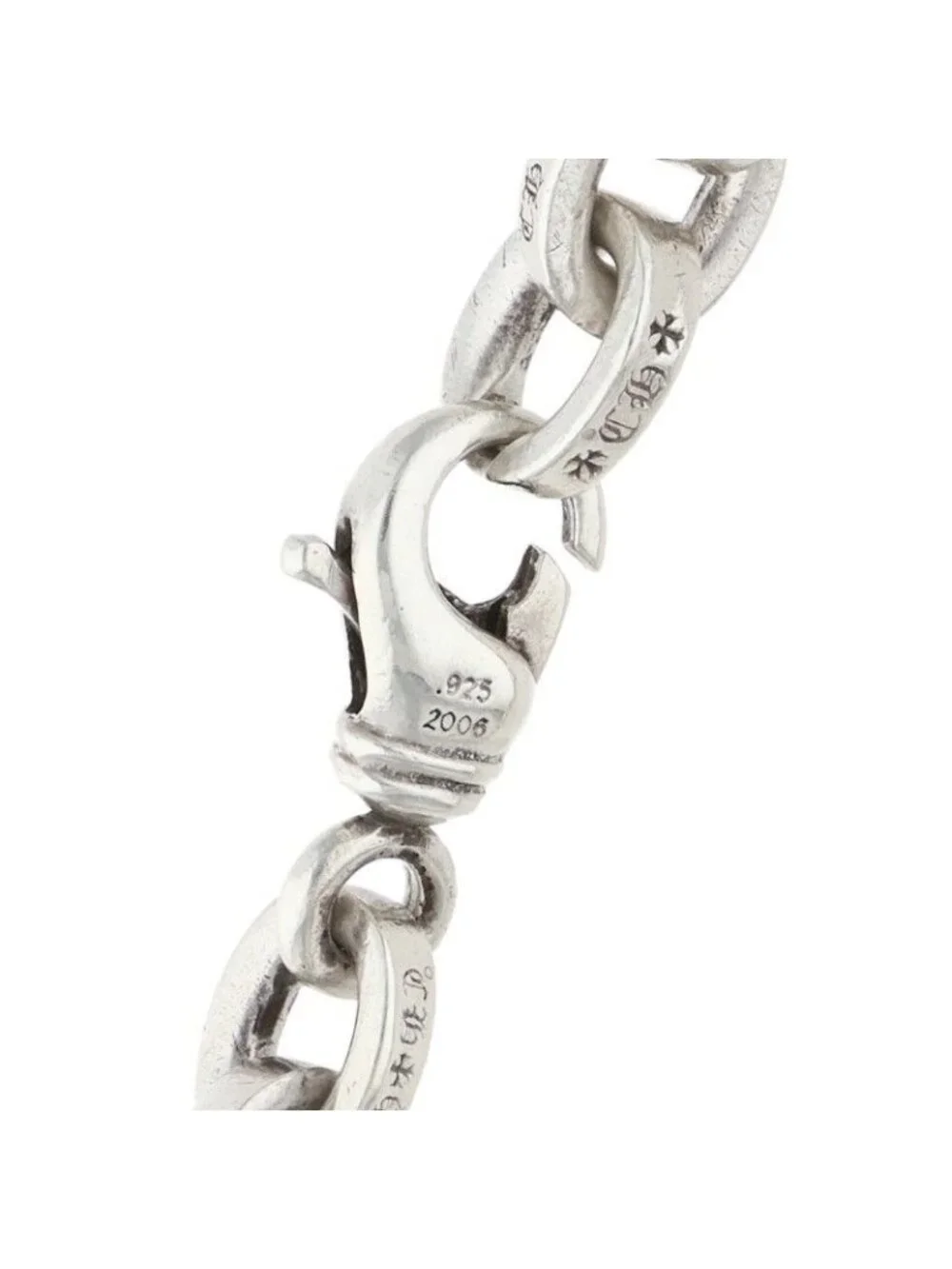 Chrome Hearts Large Paper Chn Chain Silver Bracelet